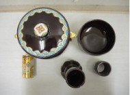平安永泉の紫交趾青海波皆具を買い取った実績 - 茶道具の買取・売却は 