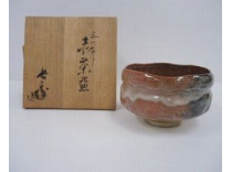 小川長楽の赤楽茶碗
