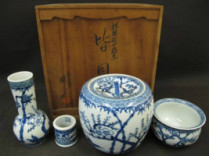 皆具 清閑寺窯 杉田祥平作 祥瑞松竹梅