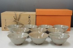 田村悟朗の萩数茶碗 を買い取った実績 - 茶道具の買取・売却はいわの美術